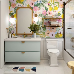 Цветная и яркая ванная комната: как преобразить санузел в Белокурихе - belokuriha.mebel54.com | фото