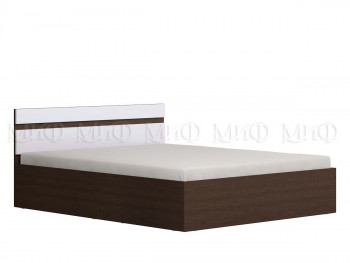 Ким кровать 1,4 (Венге/белый глянец) в Белокурихе - belokuriha.mebel54.com | фото
