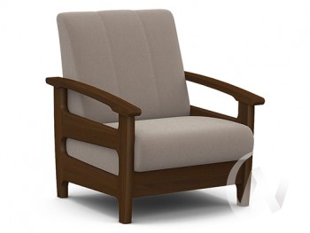 Кресло для отдыха Омега (орех лак/CATANIA COCOA) в Белокурихе - belokuriha.mebel54.com | фото