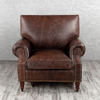 Кресло кожаное Лофт Аристократ (ширина 1100 мм) в Белокурихе - belokuriha.mebel54.com | фото