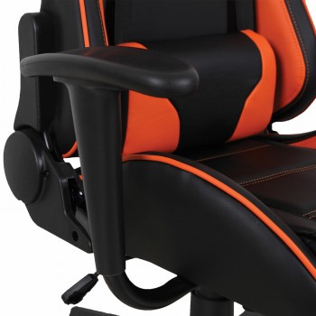 Кресло компьютерное BRABIX GT Racer GM-100 (черный, оранжевый) в Белокурихе - belokuriha.mebel54.com | фото