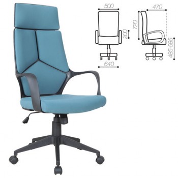 Кресло офисное BRABIX Prime EX-515 (голубая ткань) в Белокурихе - belokuriha.mebel54.com | фото