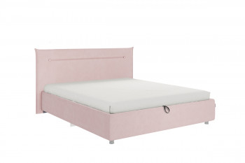 Кровать 1,6 Альба (Нежно-розовый велюр/под-мех) в Белокурихе - belokuriha.mebel54.com | фото