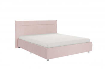 Кровать 1,6 Альба с основанием (Нежно-розовый велюр) в Белокурихе - belokuriha.mebel54.com | фото