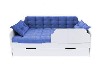 Кровать 170 серии Спорт Лайт 1 ящик 85 Синий (подушки) в Белокурихе - belokuriha.mebel54.com | фото