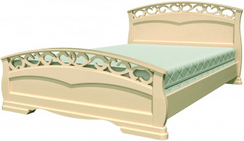 Кровать Грация-1 из массива сосны 1400*2000 Орех в Белокурихе - belokuriha.mebel54.com | фото