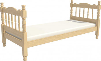 Кровать одинарная Аленка из массива сосны 800*1890 Сосна в Белокурихе - belokuriha.mebel54.com | фото
