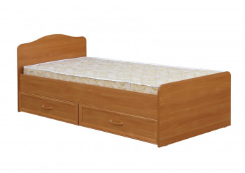 Кровать одинарная с ящиками 800-1 без матраса (круглые спинки) Вишня Оксфорд в Белокурихе - belokuriha.mebel54.com | фото