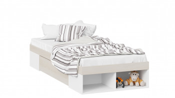 Кровать «Сканди» с ящиком Дуб Гарден/Белый в Белокурихе - belokuriha.mebel54.com | фото