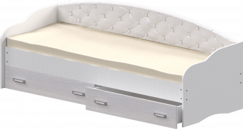 Кровать Софа-8 с мягкой спинкой (900х1900) Белый в Белокурихе - belokuriha.mebel54.com | фото