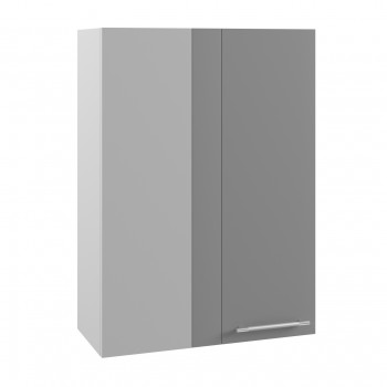 Лофт ВПУ 650 шкаф верхний угловой высокий (Бетон темный/корпус Серый) в Белокурихе - belokuriha.mebel54.com | фото