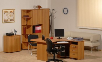Мебель для персонала Рубин 42 Светлый миланский орех в Белокурихе - belokuriha.mebel54.com | фото