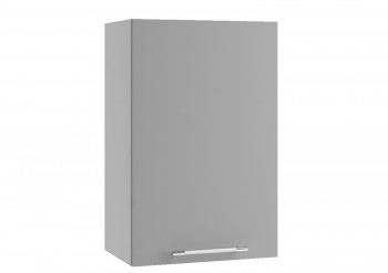 Монца П 450 шкаф верхний (Белый софт/корпус Серый) в Белокурихе - belokuriha.mebel54.com | фото
