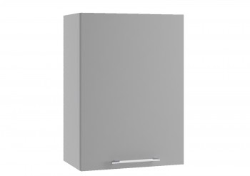 Монца П 500 шкаф верхний (Белый софт/корпус Серый) в Белокурихе - belokuriha.mebel54.com | фото