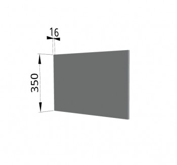 Панель торцевая (для шкафа горизонтального глубокого) ГПГ Гарда, Империя, Ройс (Серый Эмалит) в Белокурихе - belokuriha.mebel54.com | фото