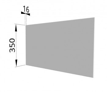 Панель торцевая (для шкафа горизонтального глубокого) ГПГ Ройс (Белый софт) в Белокурихе - belokuriha.mebel54.com | фото