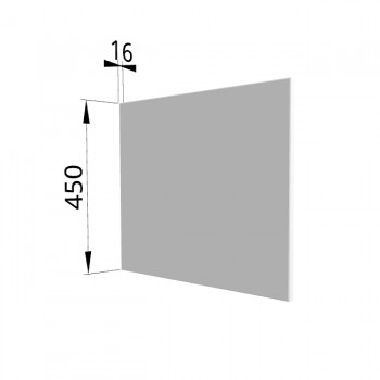Панель торцевая (для шкафа горизонтального глубокого высокого) ГВПГ Ройс (Белый софт) в Белокурихе - belokuriha.mebel54.com | фото