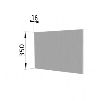 Панель торцевая (для шкафа горизонтального глубокого высотой 350 мм) ГПГ Мелисса (Белый скин) в Белокурихе - belokuriha.mebel54.com | фото