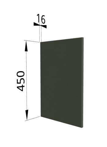 Панель торцевая (для шкафа горизонтального высокого) ВПГ Квадро (Оливково-зеленый) в Белокурихе - belokuriha.mebel54.com | фото
