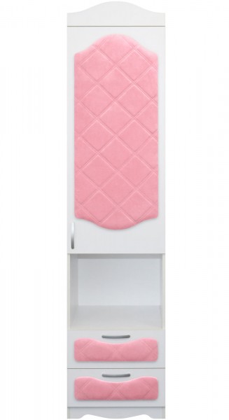 Пенал с ящиками серии Иллюзия 36 Светло-розовый в Белокурихе - belokuriha.mebel54.com | фото