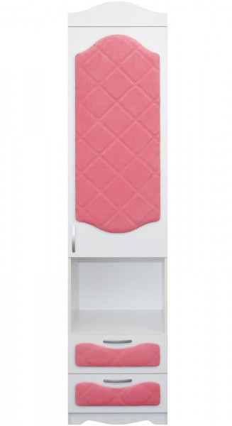 Пенал с ящиками серии Иллюзия 89 Розовый в Белокурихе - belokuriha.mebel54.com | фото