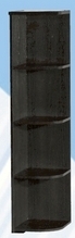 Полка угловая низкая ДЛЯ ГОСТИНОЙ ПУН-305 Венге в Белокурихе - belokuriha.mebel54.com | фото