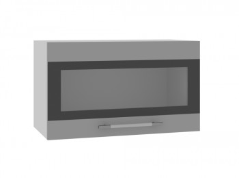 Ройс ГВПГСФ 600 Шкаф верхний горизонтальный (Графит софт/корпус Серый) в Белокурихе - belokuriha.mebel54.com | фото