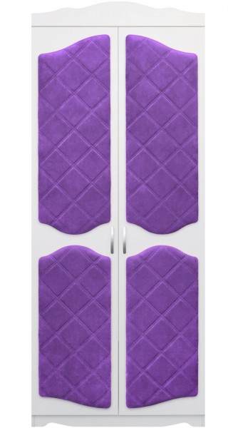 Шкаф 2-х створчатый серии Иллюзия 32 фиолетовый в Белокурихе - belokuriha.mebel54.com | фото