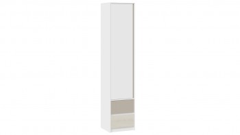 Шкаф для белья комбинированный «Сканди» Дуб Гарден/Белый/Глиняный серый в Белокурихе - belokuriha.mebel54.com | фото