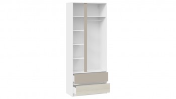 Шкаф для одежды комбинированный «Сканди» Дуб Гарден/Белый/Глиняный серый в Белокурихе - belokuriha.mebel54.com | фото