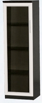 Шкаф нижний со стеклодверью ДЛЯ ГОСТИНОЙ ШНС-450 Венге/Дуб выбеленный в Белокурихе - belokuriha.mebel54.com | фото