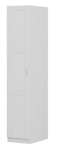 Шкаф однодверный Пегас сборный белый в Белокурихе - belokuriha.mebel54.com | фото
