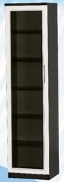 Шкаф средний со стеклодверью ДЛЯ ГОСТИНОЙ ШСС-450 Венге/Дуб выбеленный в Белокурихе - belokuriha.mebel54.com | фото